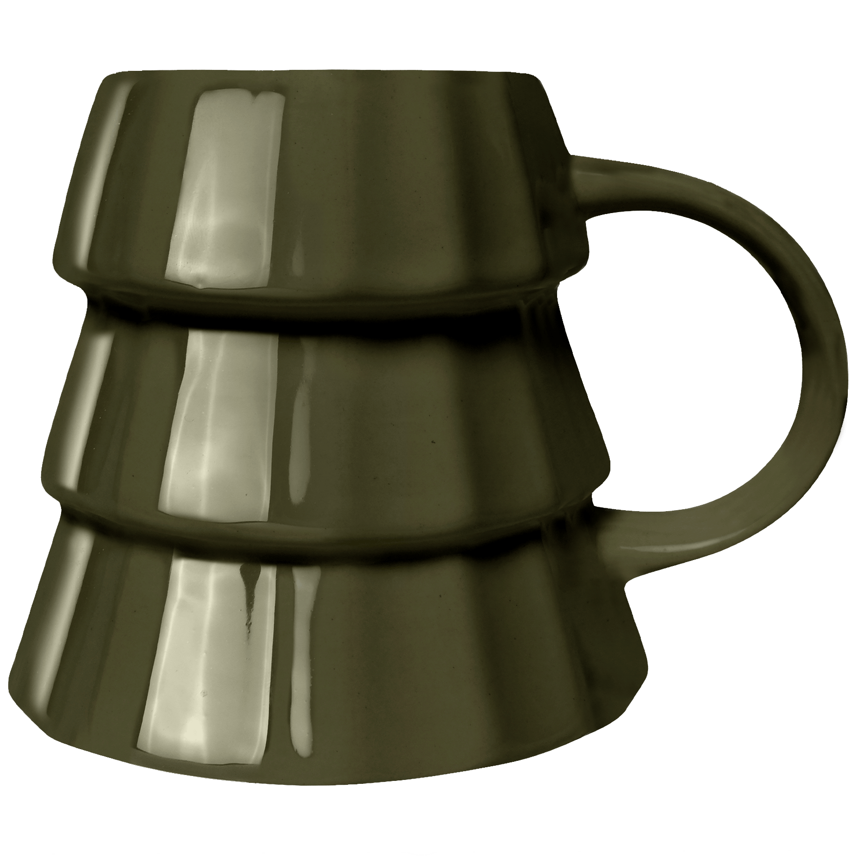 Green Tree Figurine Coffee Mug