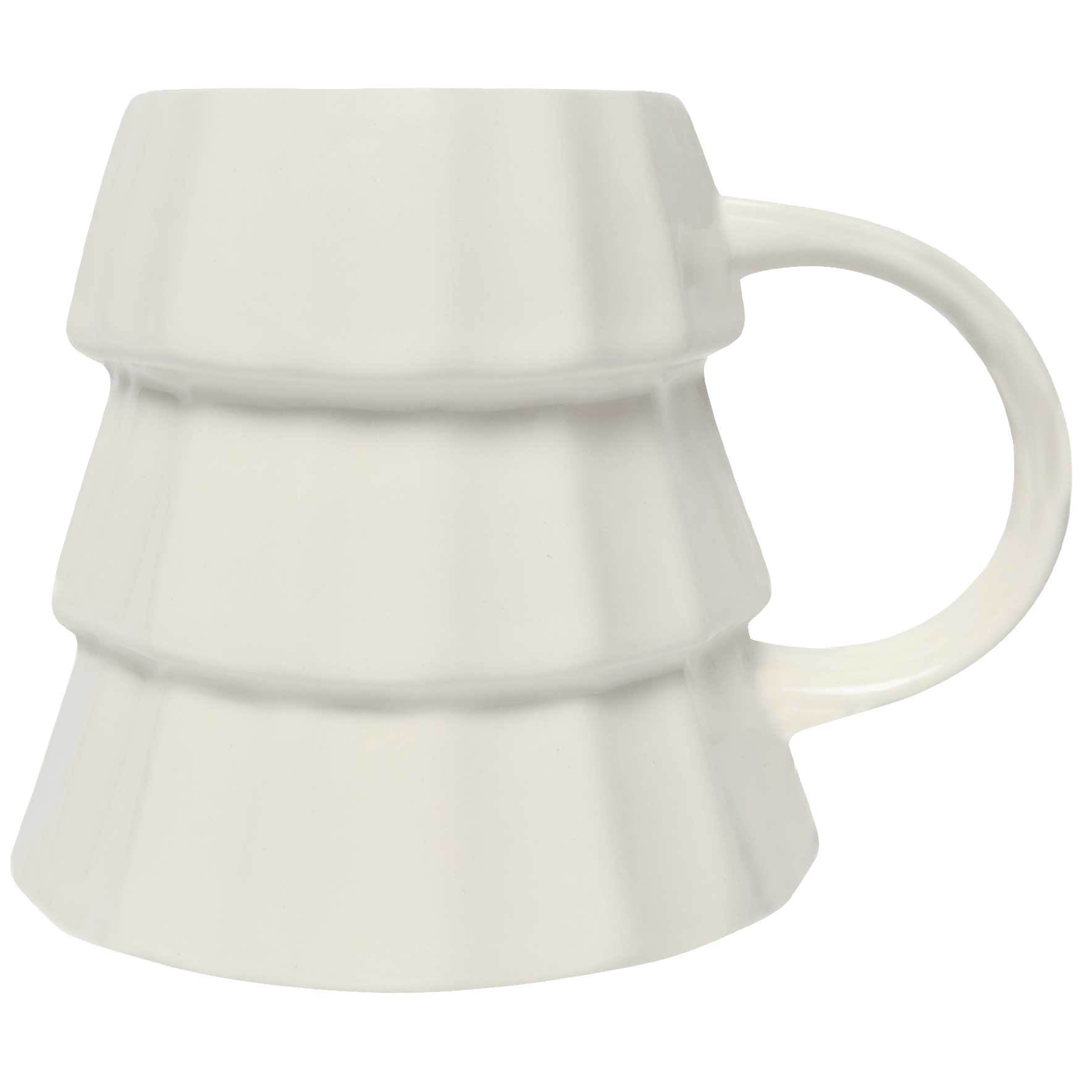 Cream Tree Figurine Coffee Mug