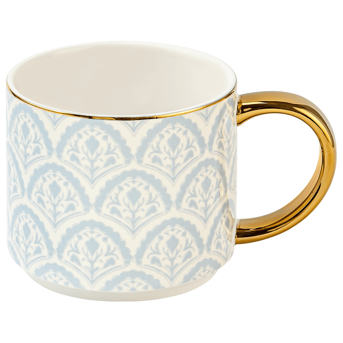 Blue Fan Quilt Coffee Mug