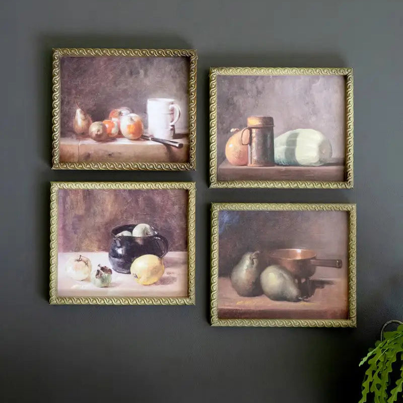Framed Still Life Art Print Set