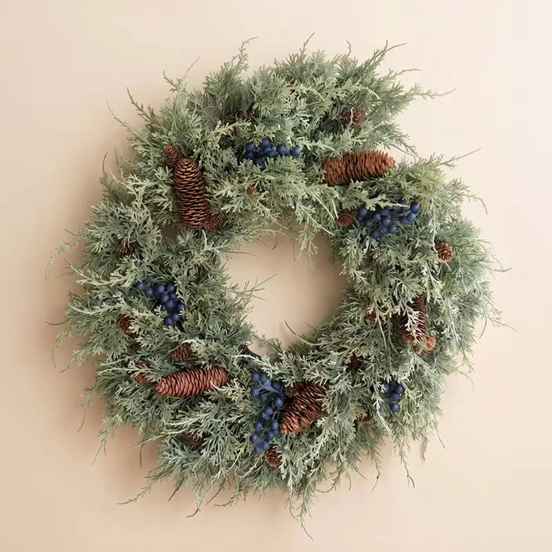Artificial Juniper & Berries Christmas Wreath