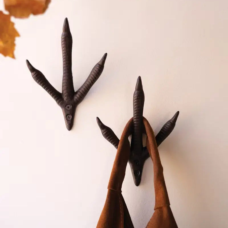 Cast Iron Turkey Foot Hook Set