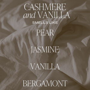 Cashmere and Vanilla Soy Candle - Amber Jar - 11 oz