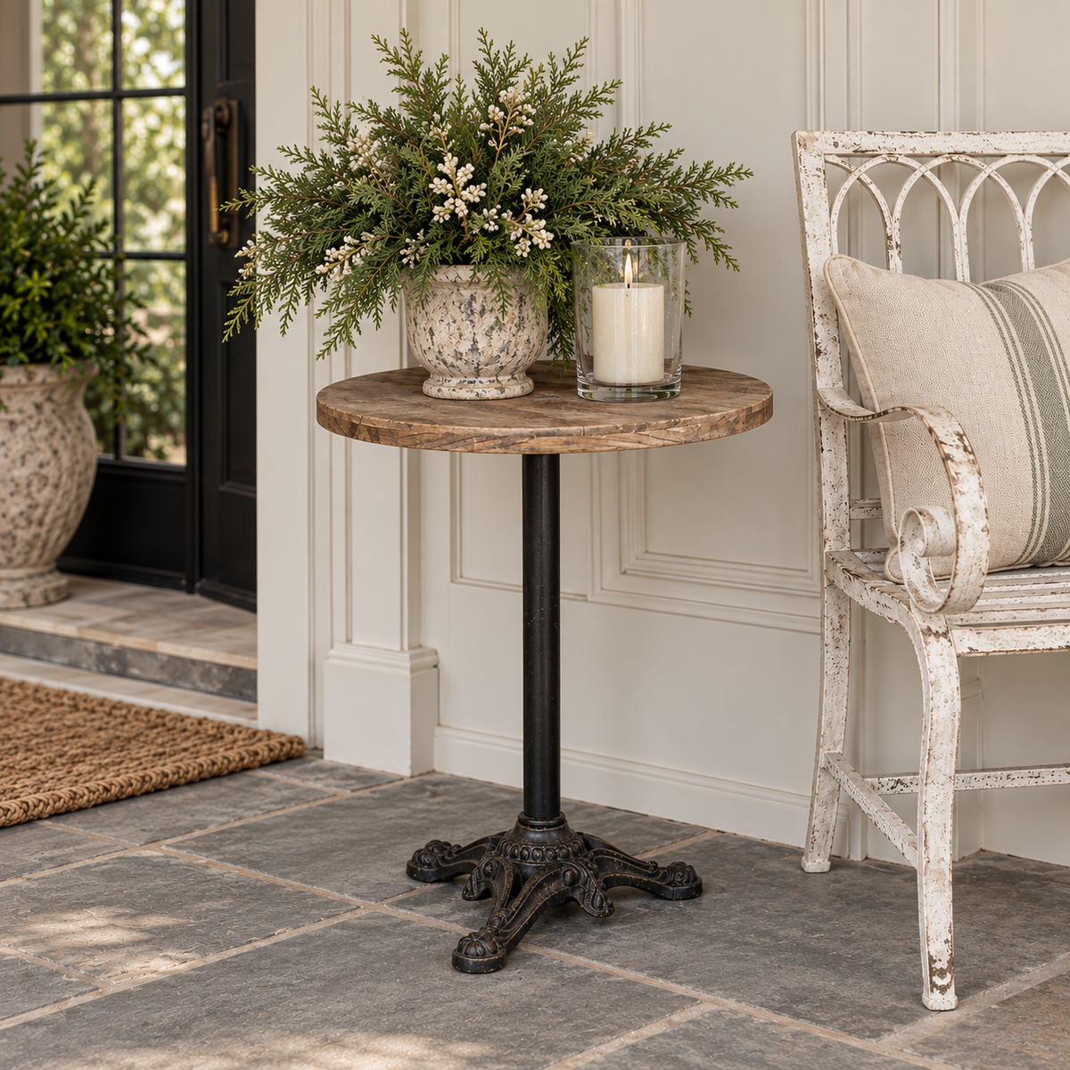 Cast Iron Pedestal Table
