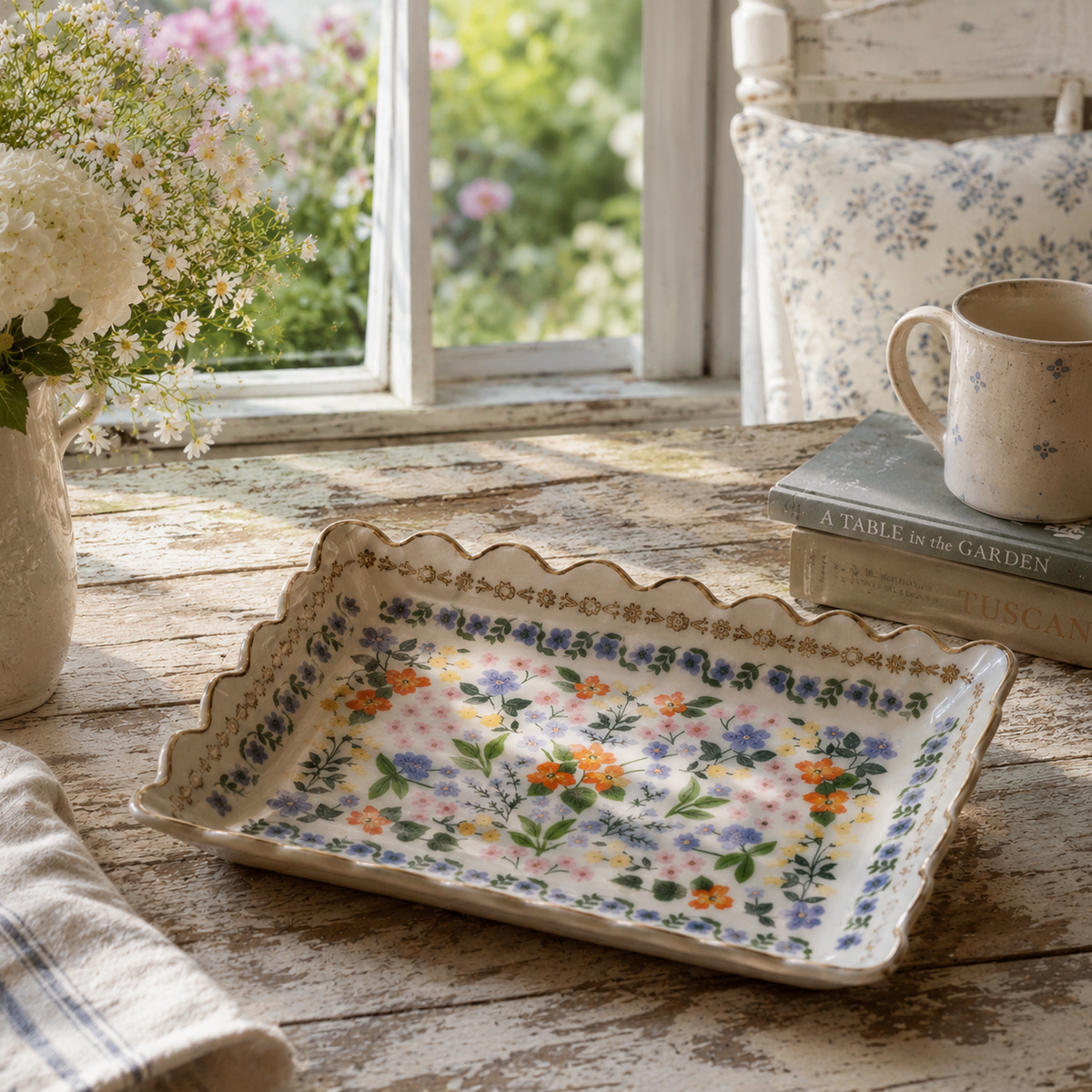 Rifle Paper Co. Wildwood Porcelain Catchall Tray