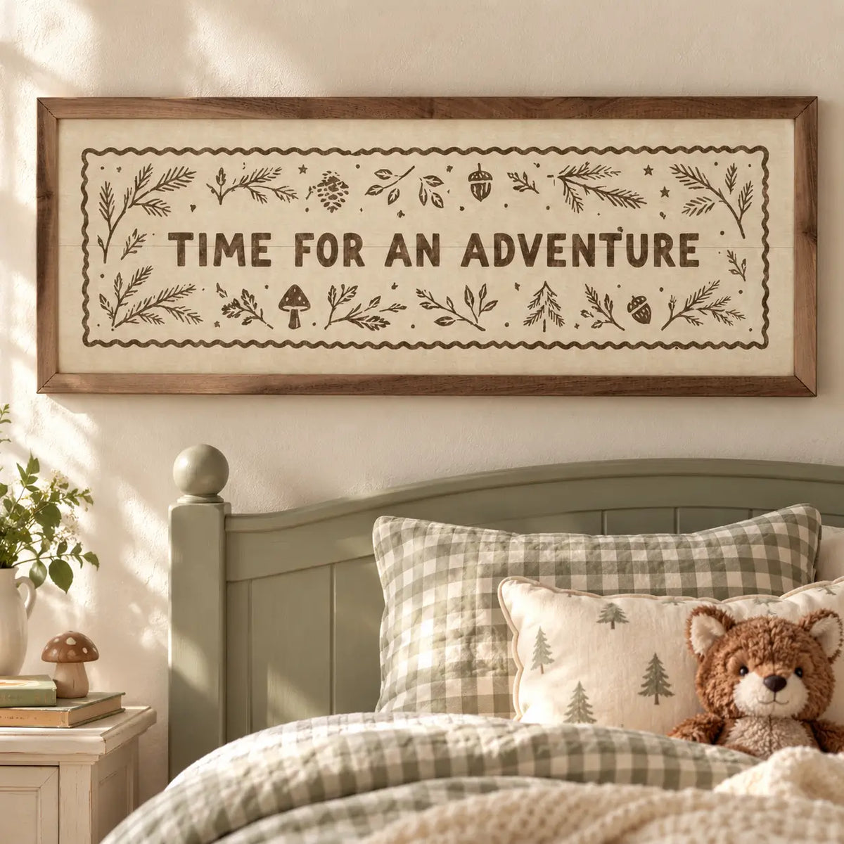 Time For An Adventure Wood Framed Print