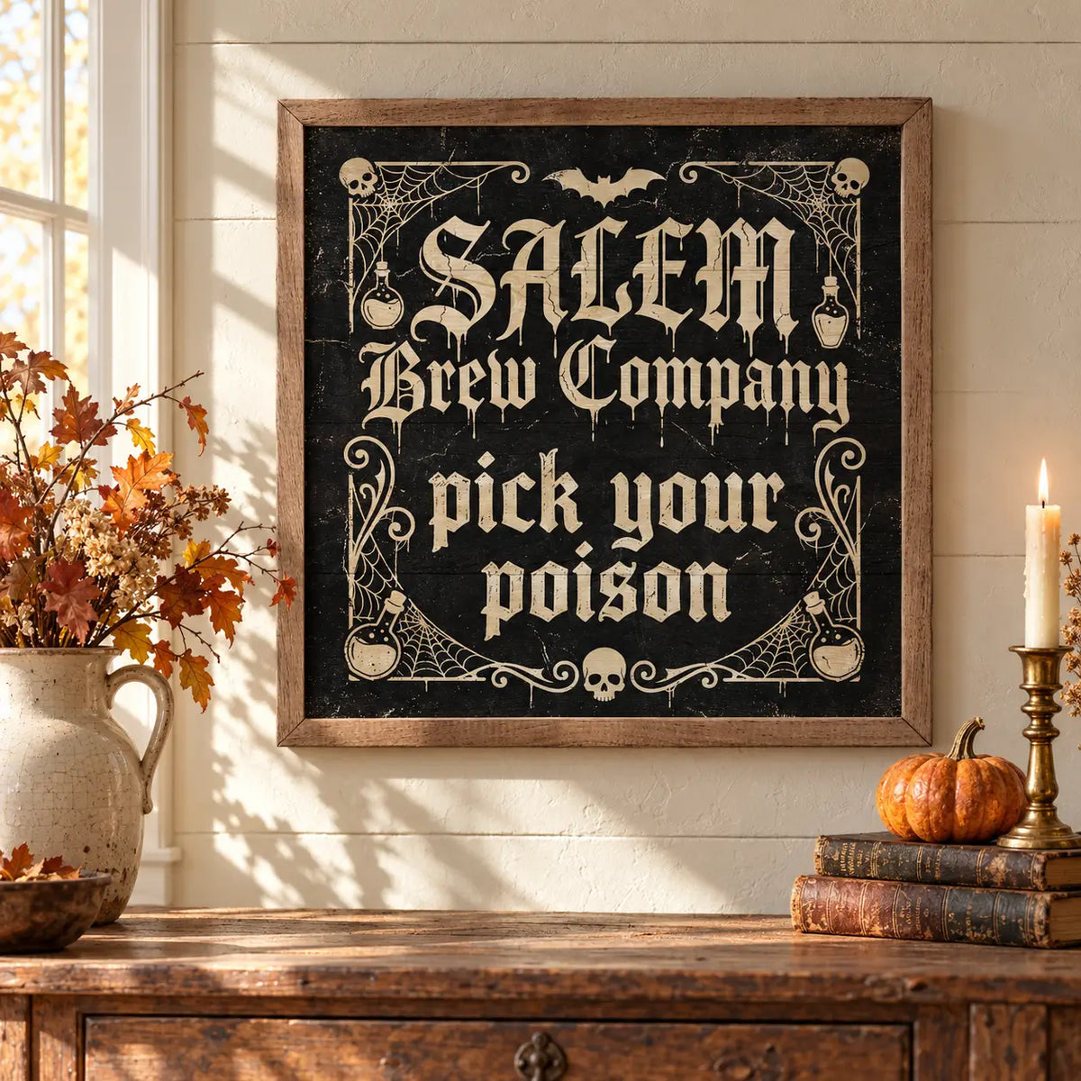 Salem Brew Company Wood Framed Print
