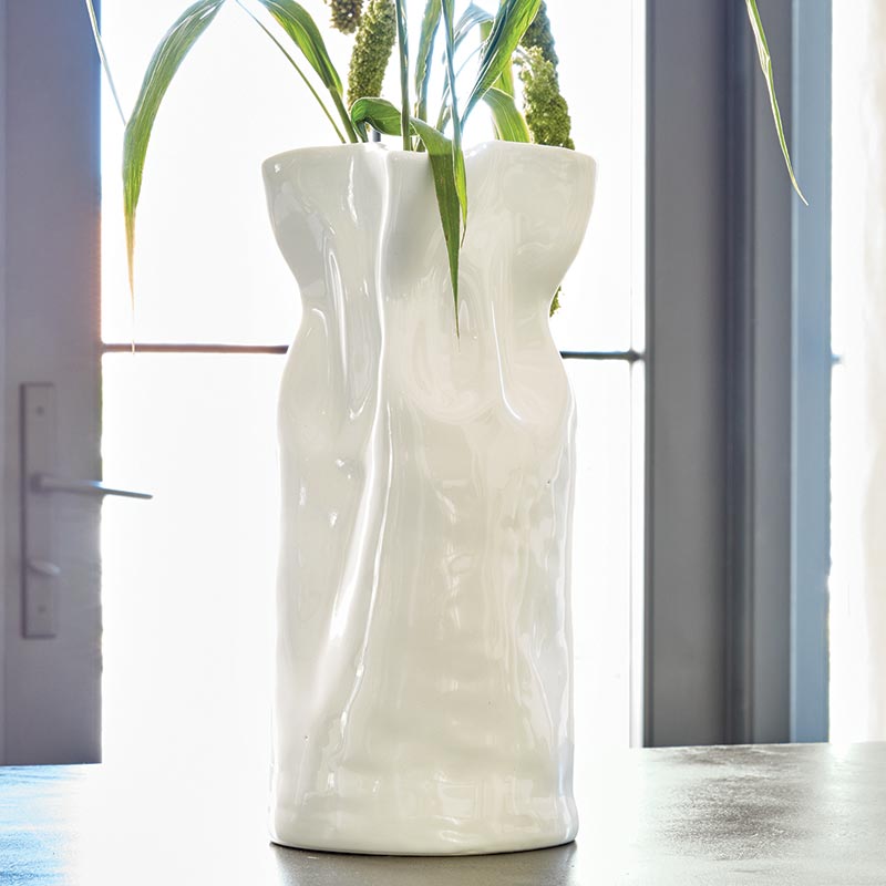 Cinched Ceramic Vase