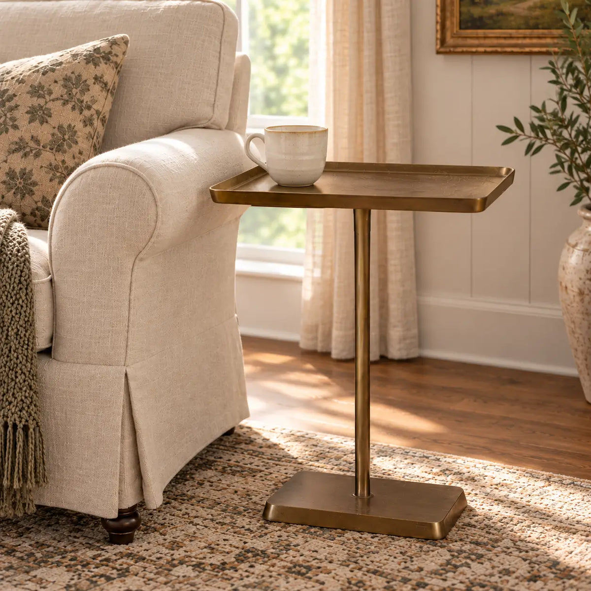 Buren Brass Side Table