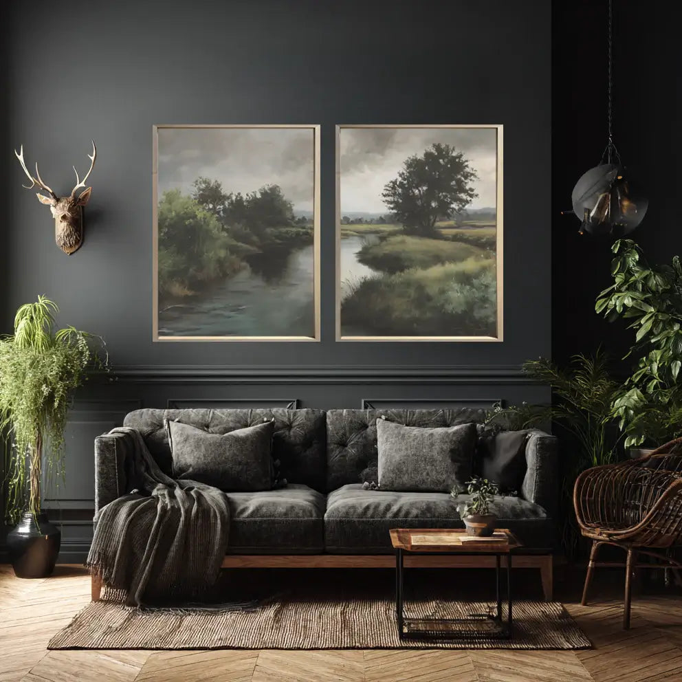 Creekside Diptych Art Set