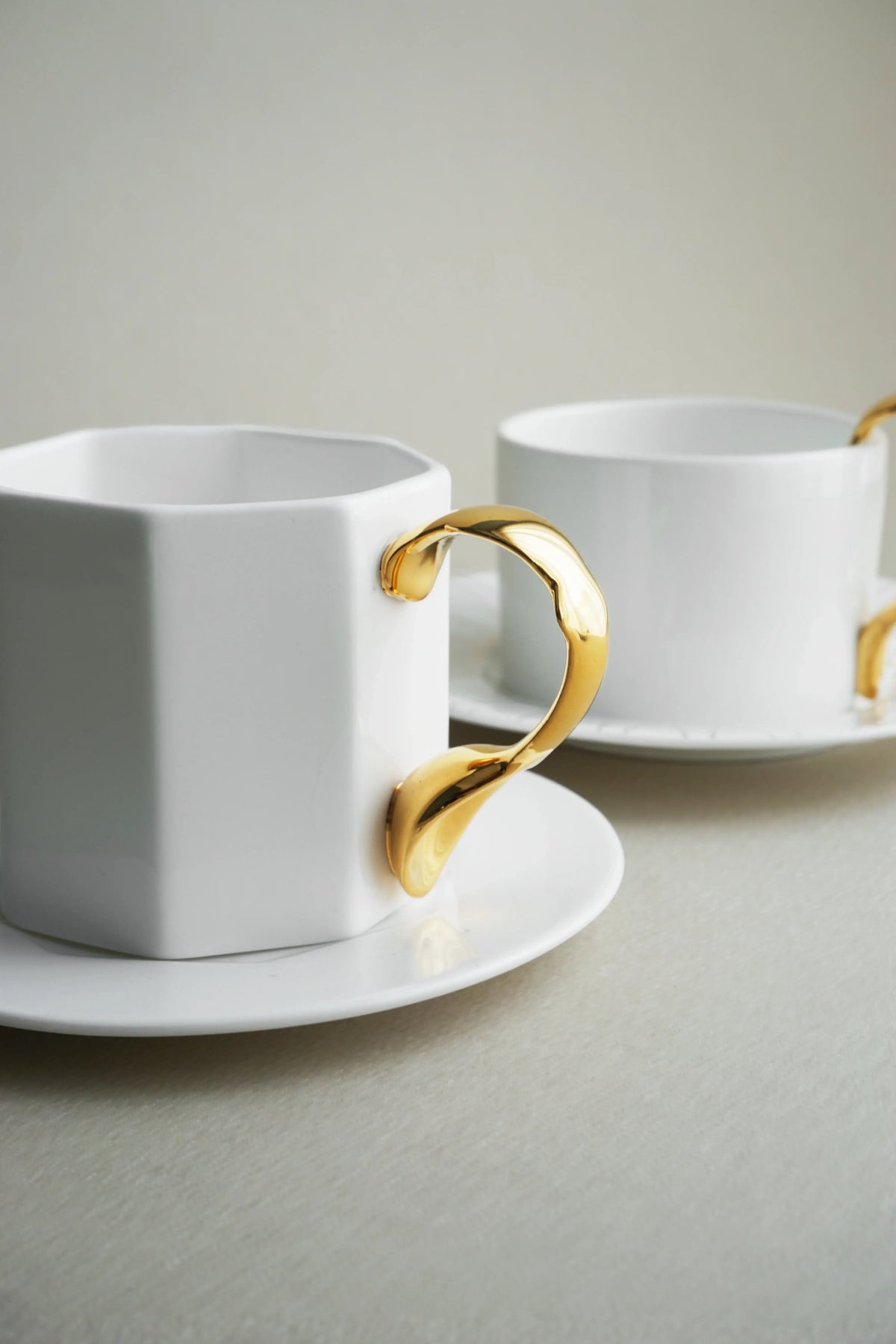 Cutlery Spoon Handle Cup & Saucer Set