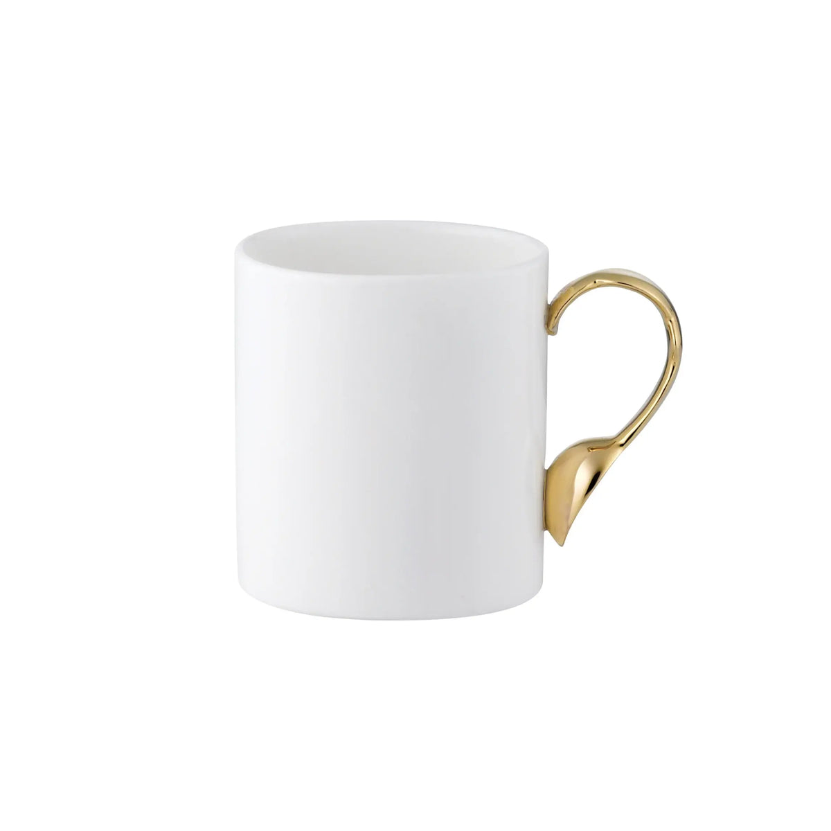 Cutlery Gold Handle Oval Mug
