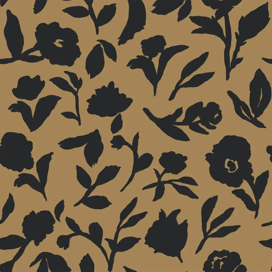 Dancing Pansy Peel & Stick Wallpaper