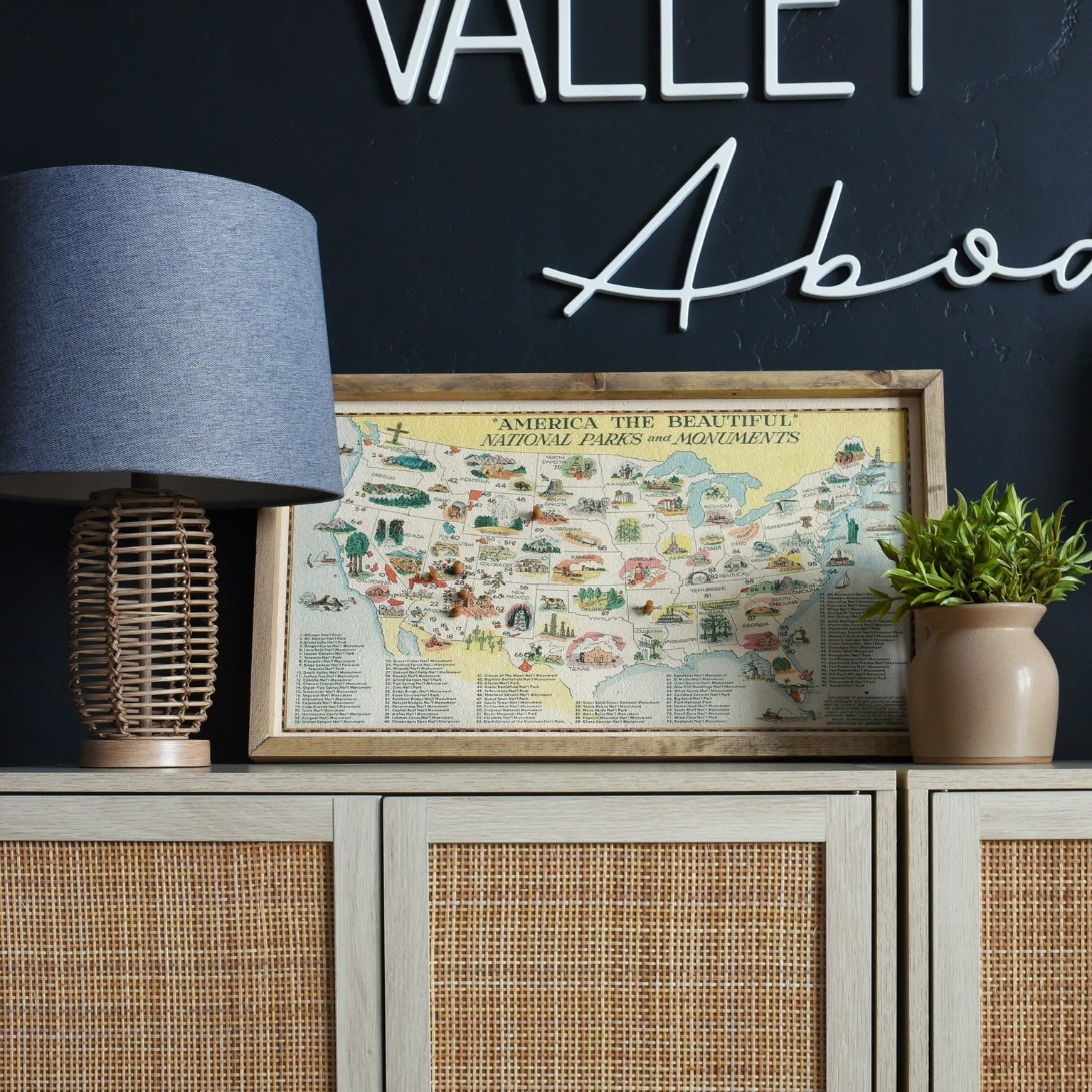 Vintage National Parks Pinboard