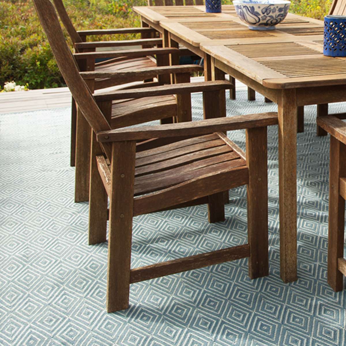 Dash & Albert Diamond Slate Indoor/Outdoor Rug