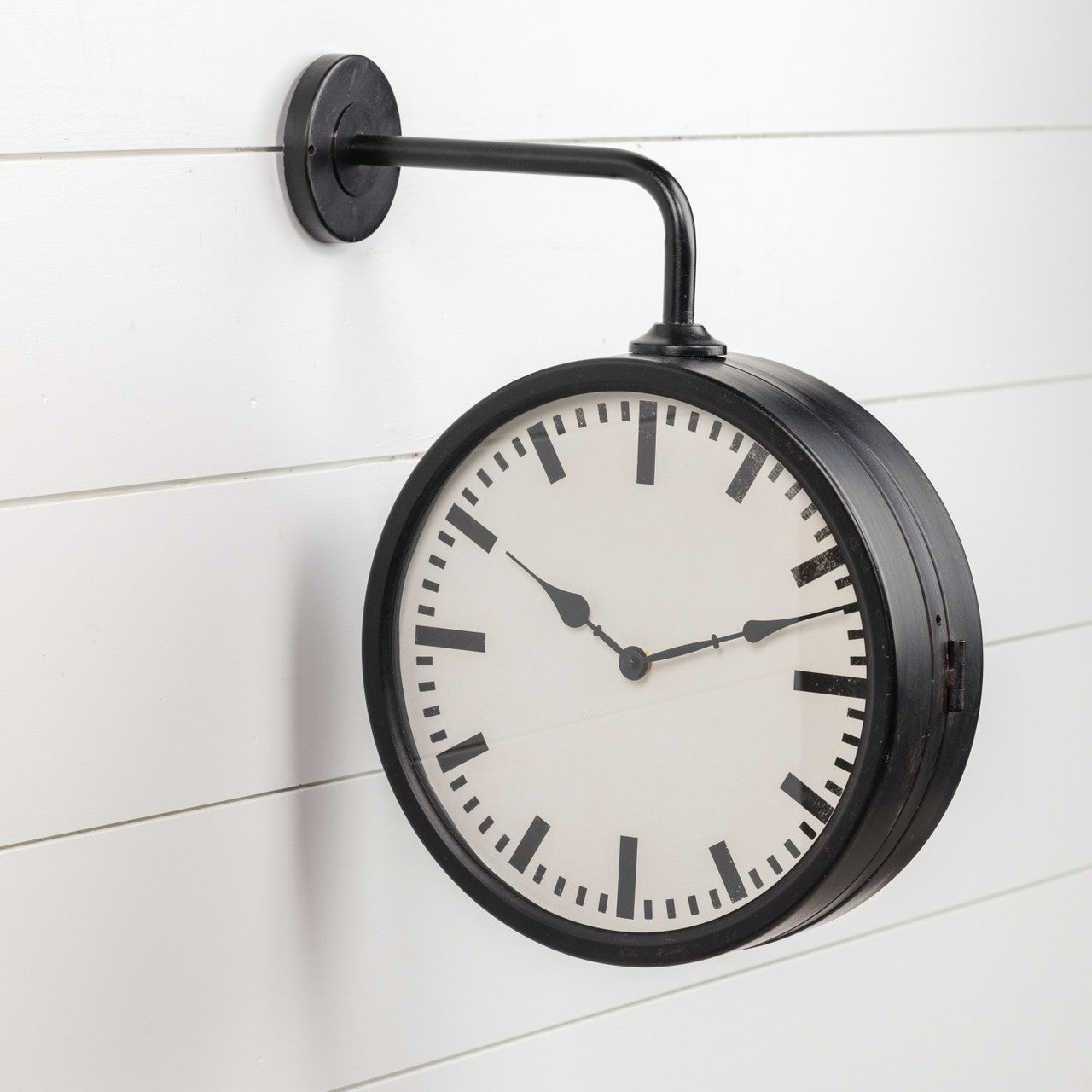 Double Sided Hanging Wall Clock