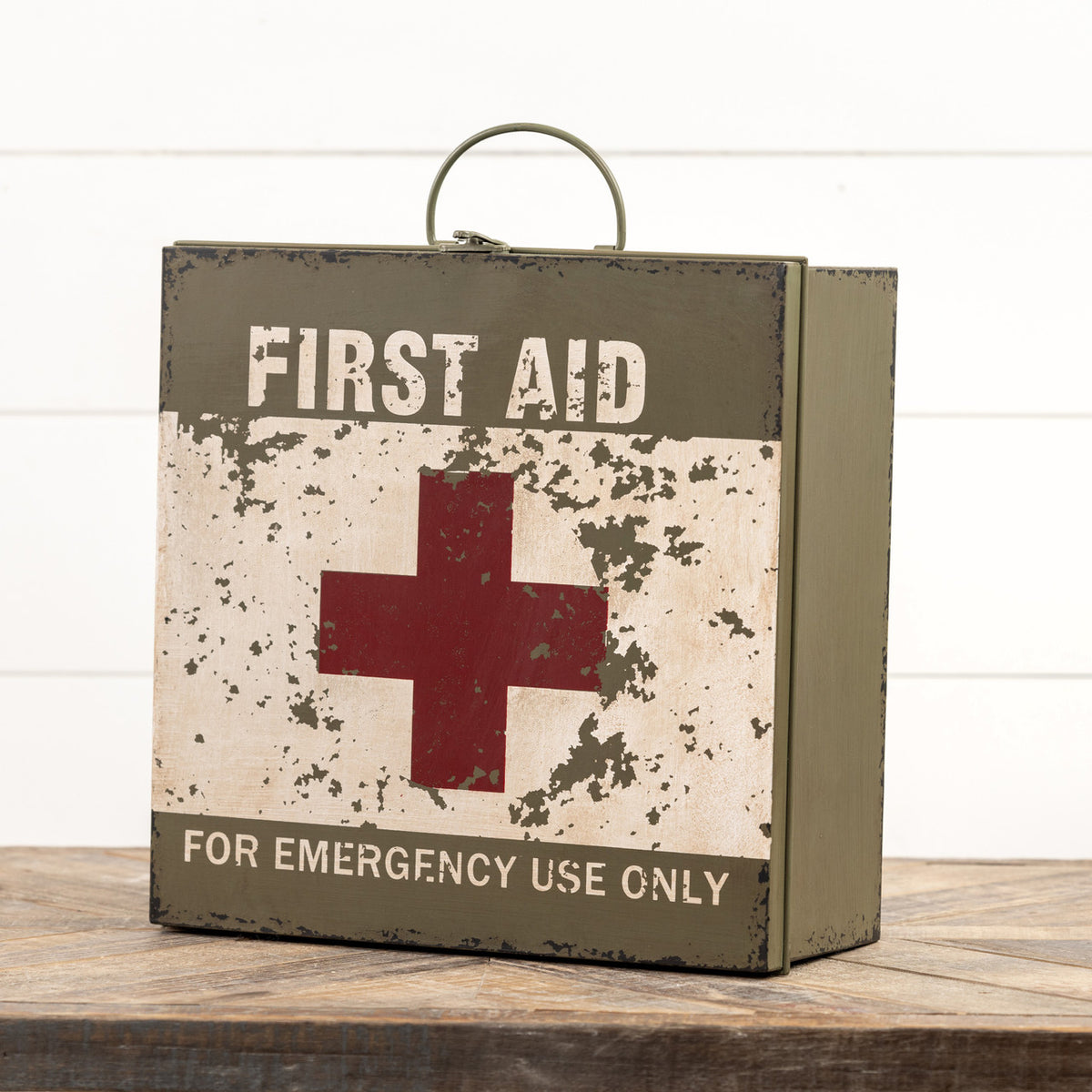Green &amp; White First Aid Box