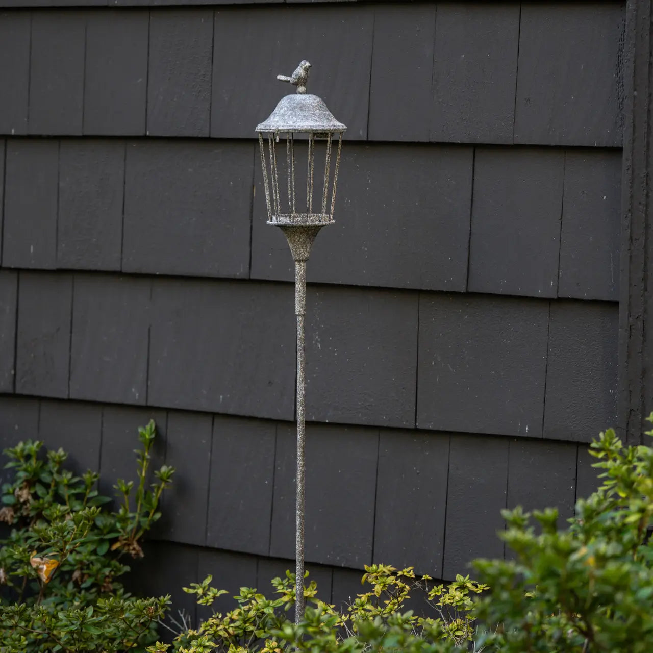Lantern Garden Stake With Bird