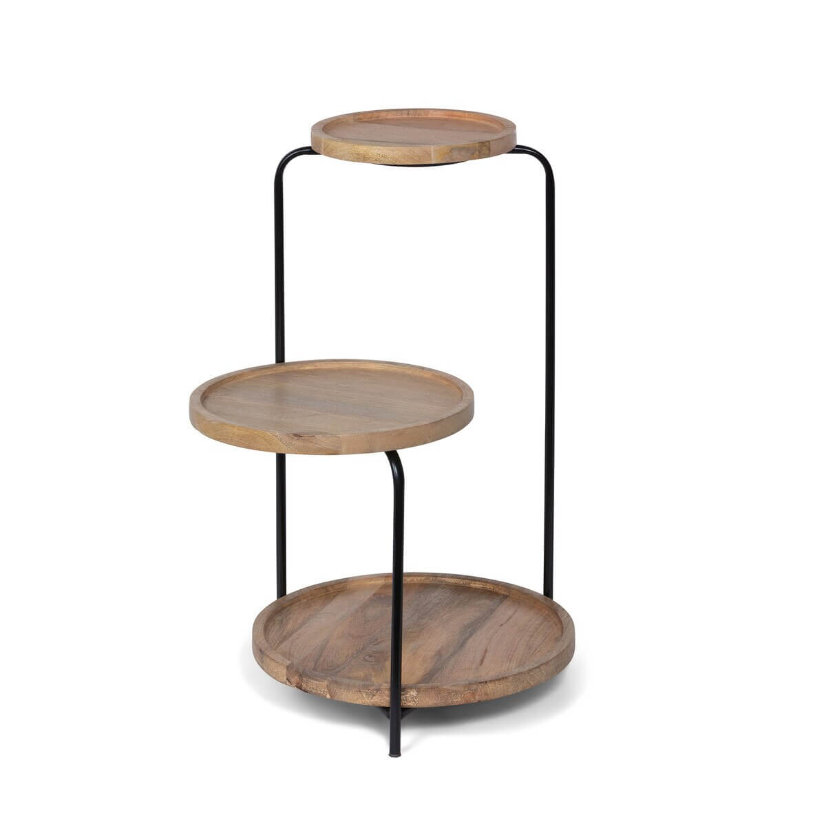 Tiered Wood and Iron Display Stand A Cottage in the City