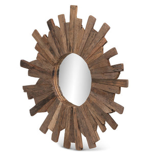 Railway Wood Starburst Mirror