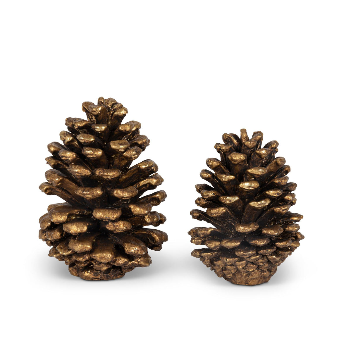 Resin Tabletop Pinecone, Set of 2, 6.1"L