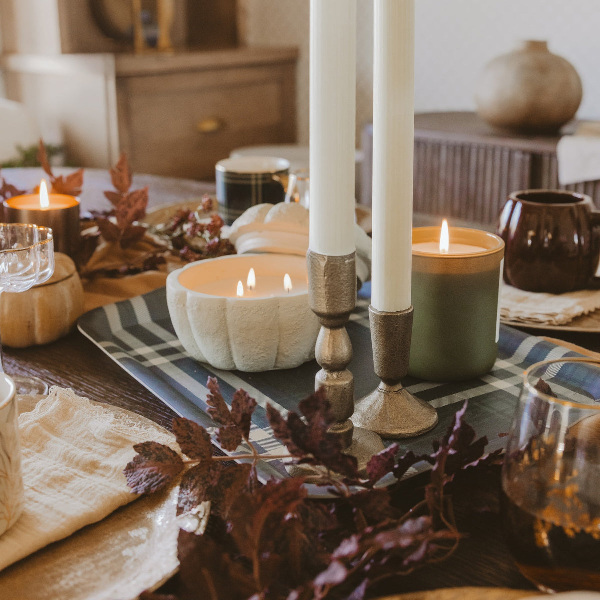 Cashmere & Vanilla Cement Pumpkin Jar Candle