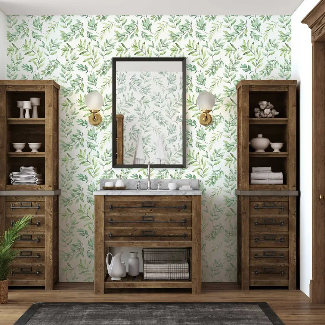 Farmhouse Botanical Peel & Stick Wallpaper