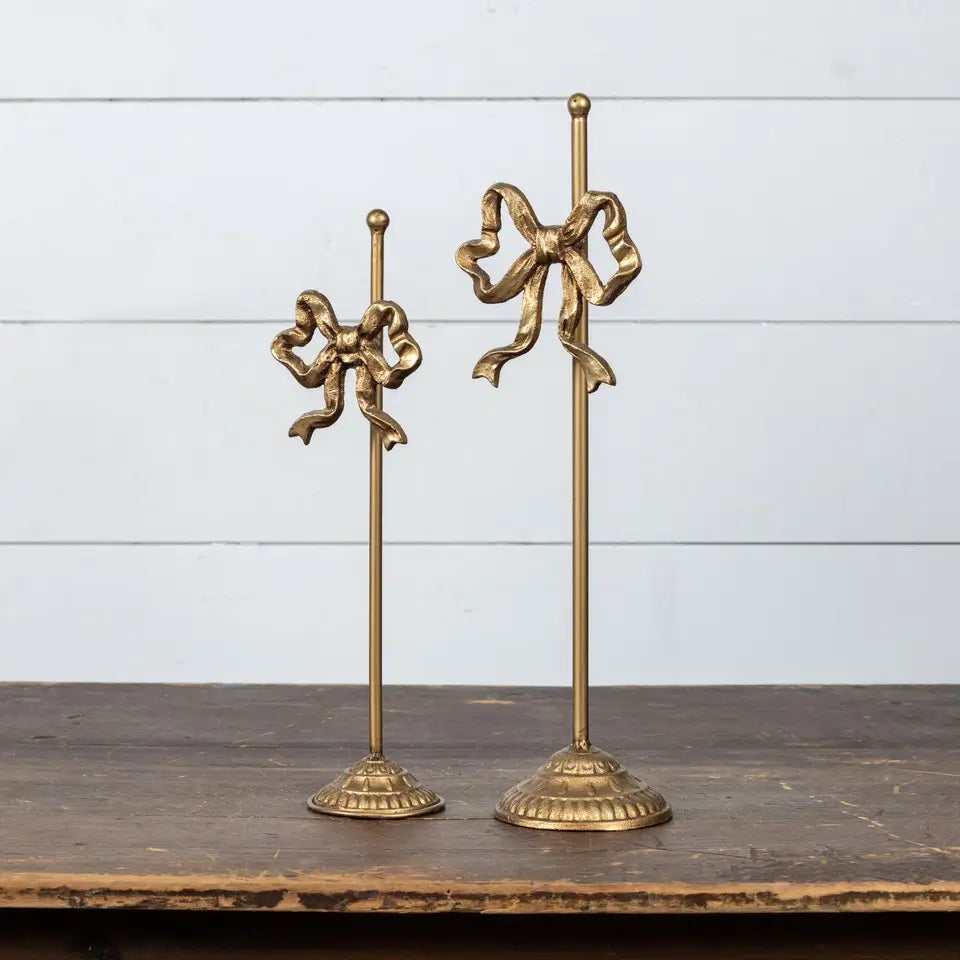 Gold Bow Display Stand