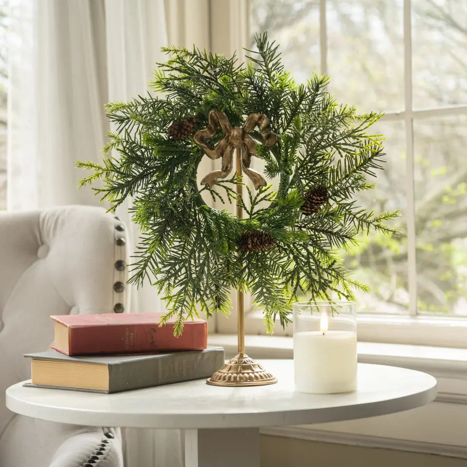 Gold Bow Display Stand