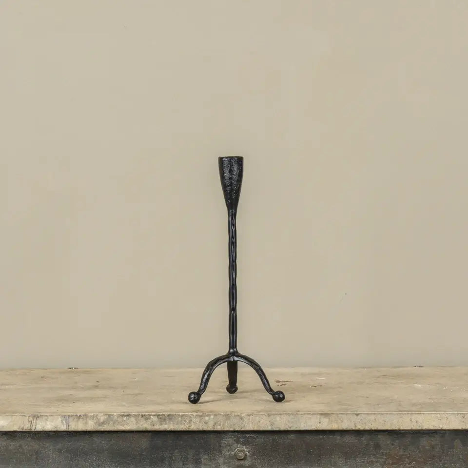 Forged Metal Taper Candle Holder