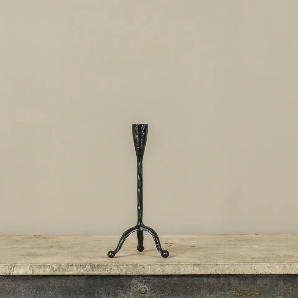 Forged Metal Taper Candle Holder