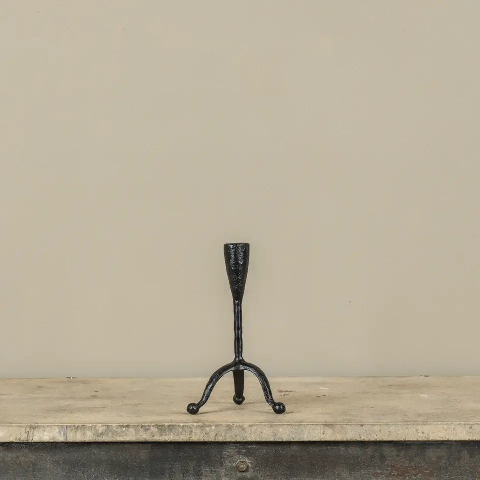Forged Metal Taper Candle Holder
