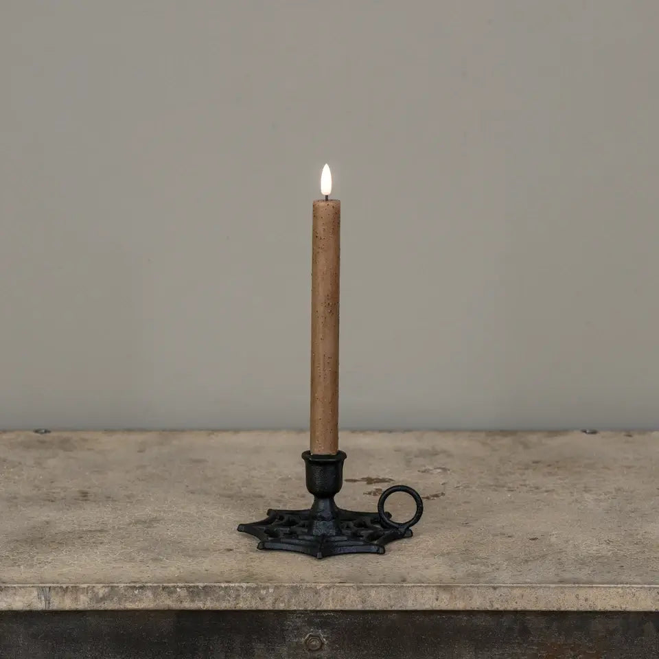 Black Spider Web Taper Candle Holder