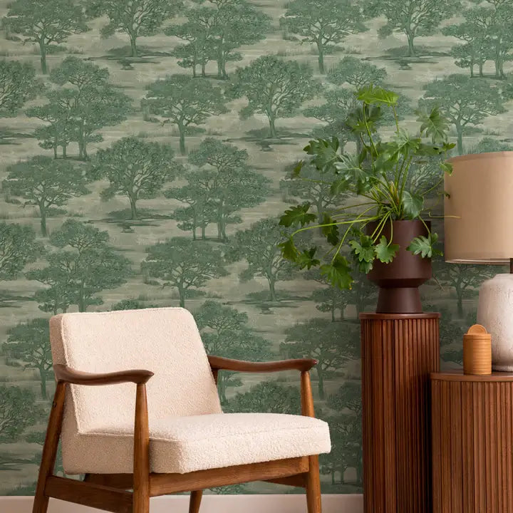Forest Toile Peel & Stick Wallpaper