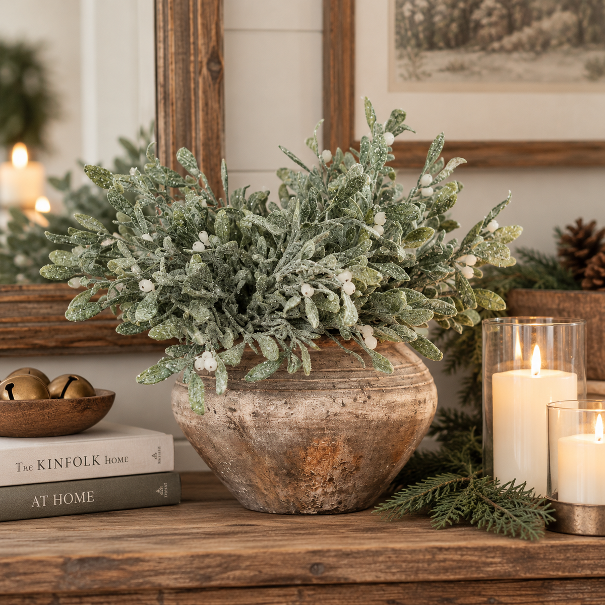 Frosted Mistletoe Bush