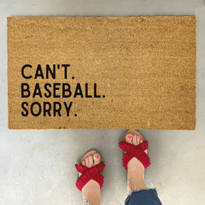 Funny Baseball Doormat