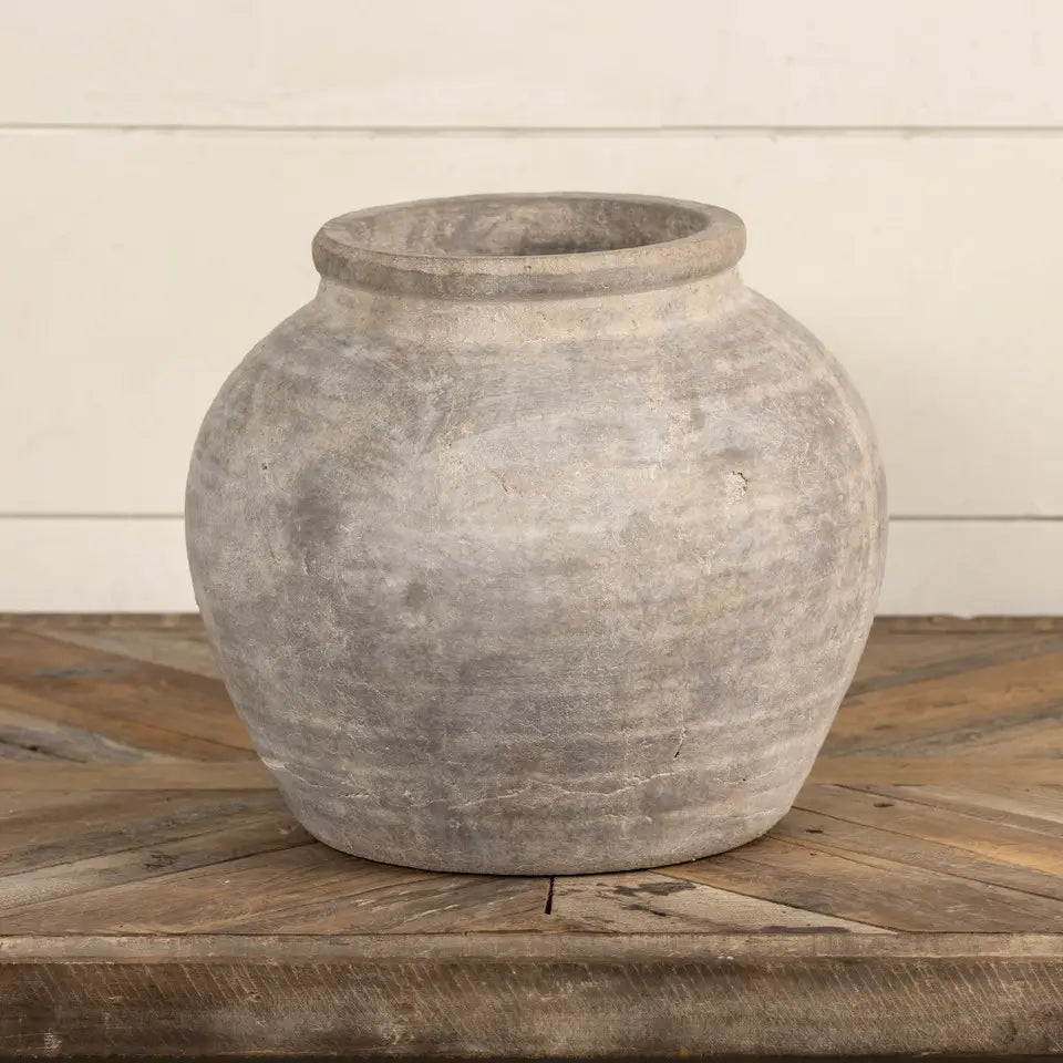 Whitewash Terracotta Planter