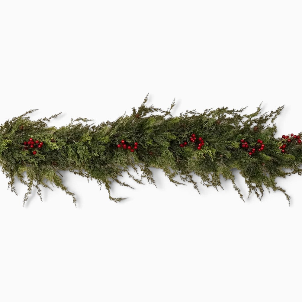 Pine, Cedar & Berries Garland