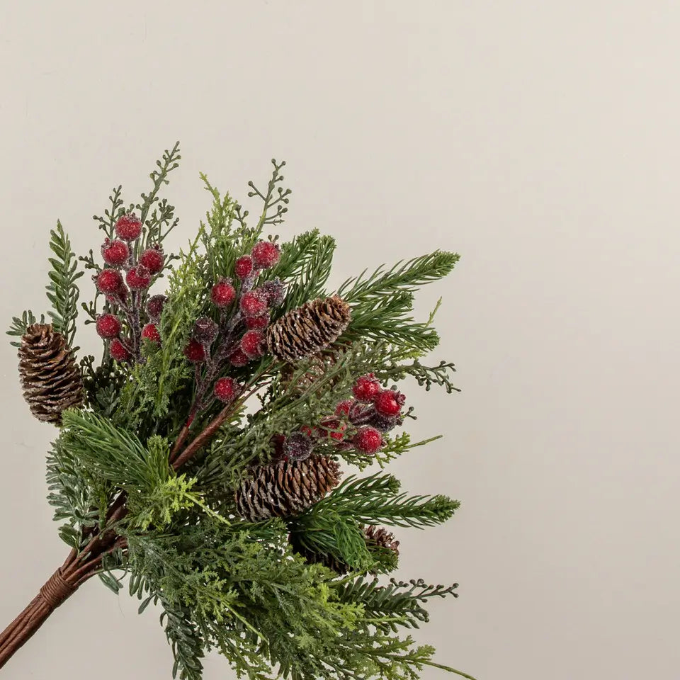 Mixed Cedar, Pine & Red Berry Bundle