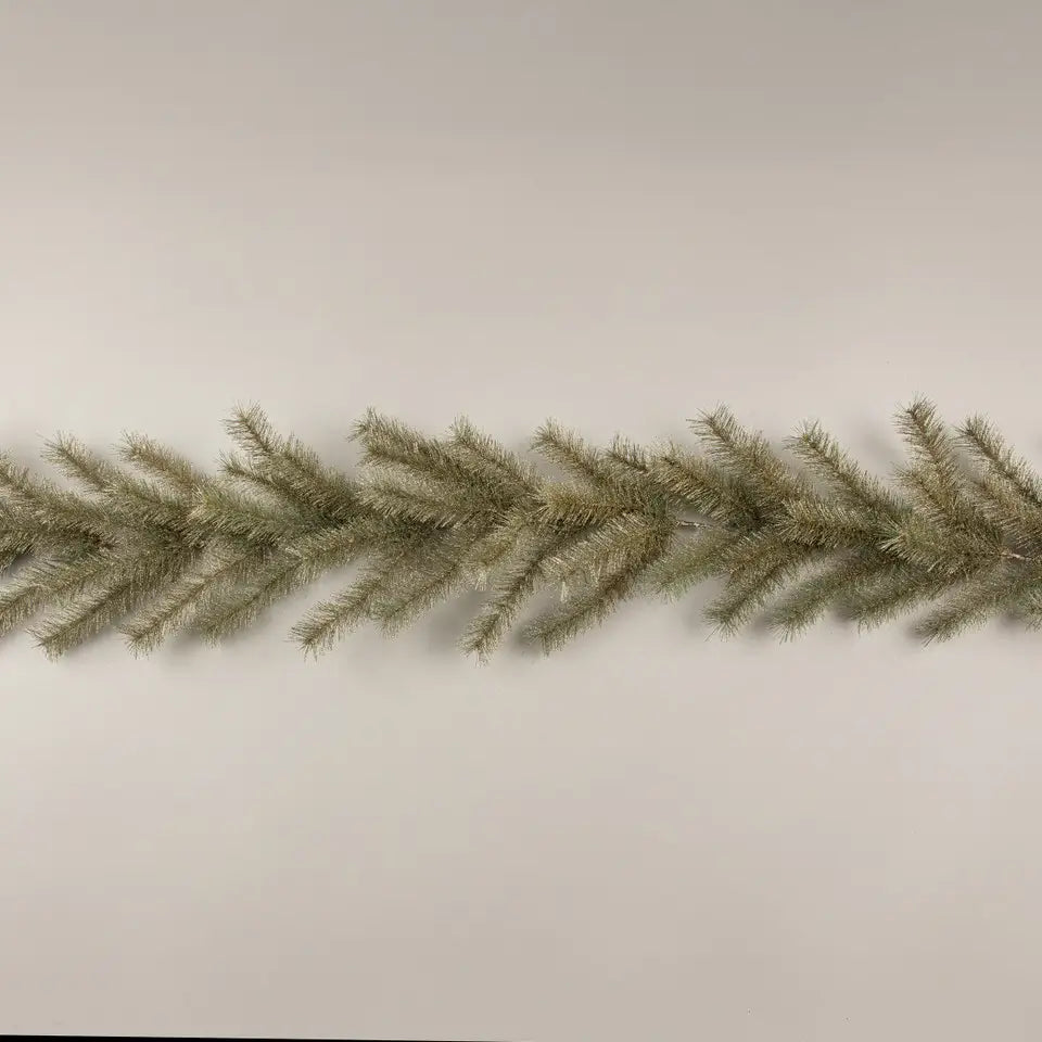 Gold Glittering Pine Garland