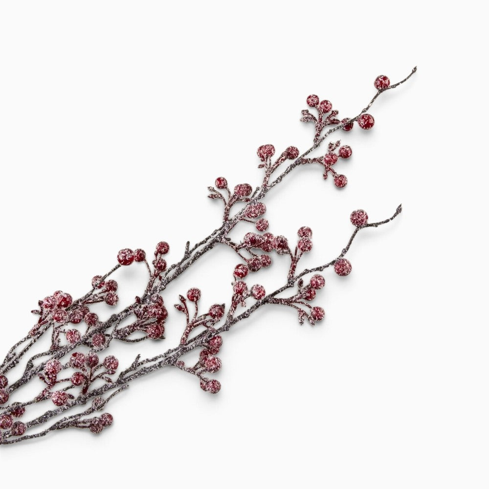 Red Frosted Berry Spray