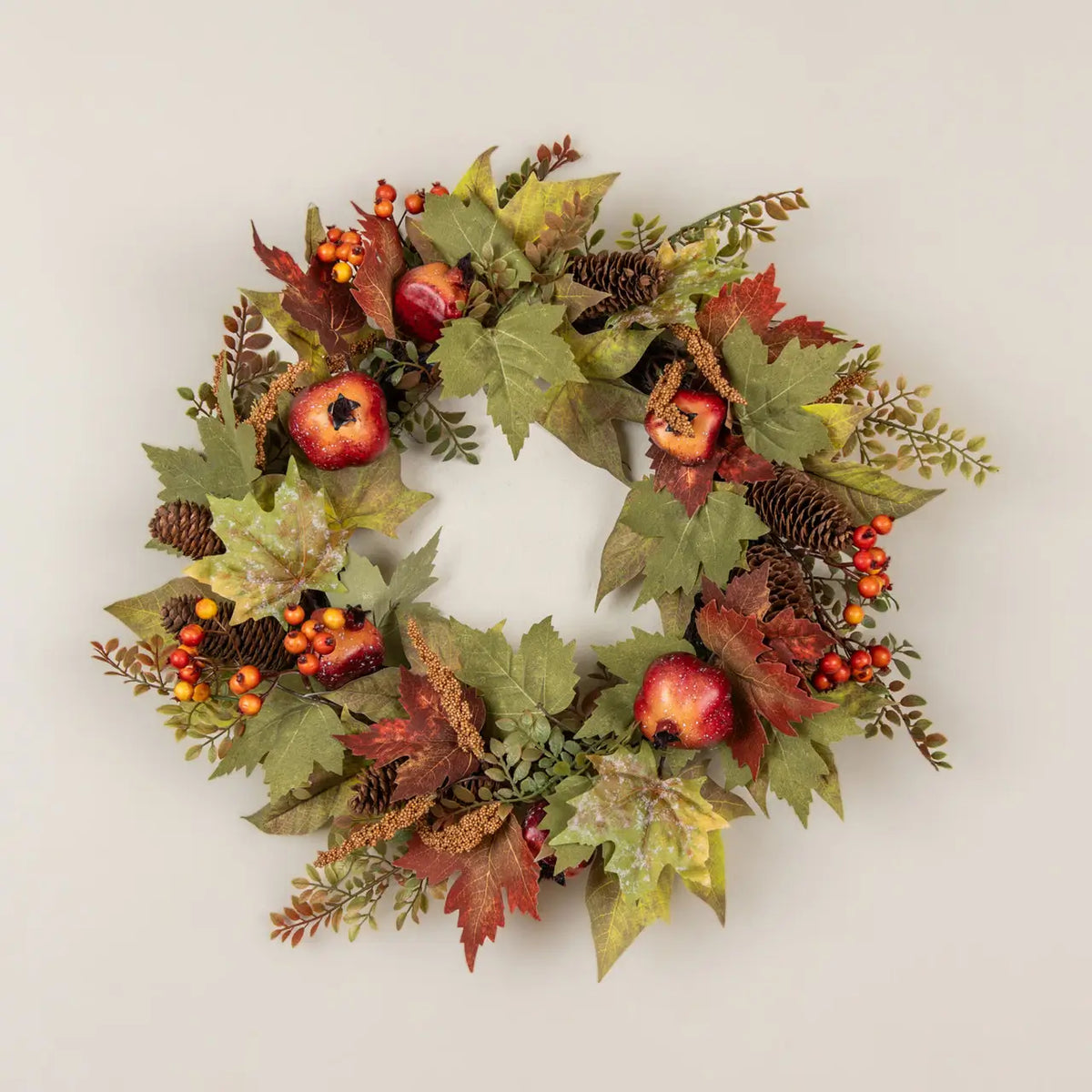 Maple Leaf & Pomegranate Wreath