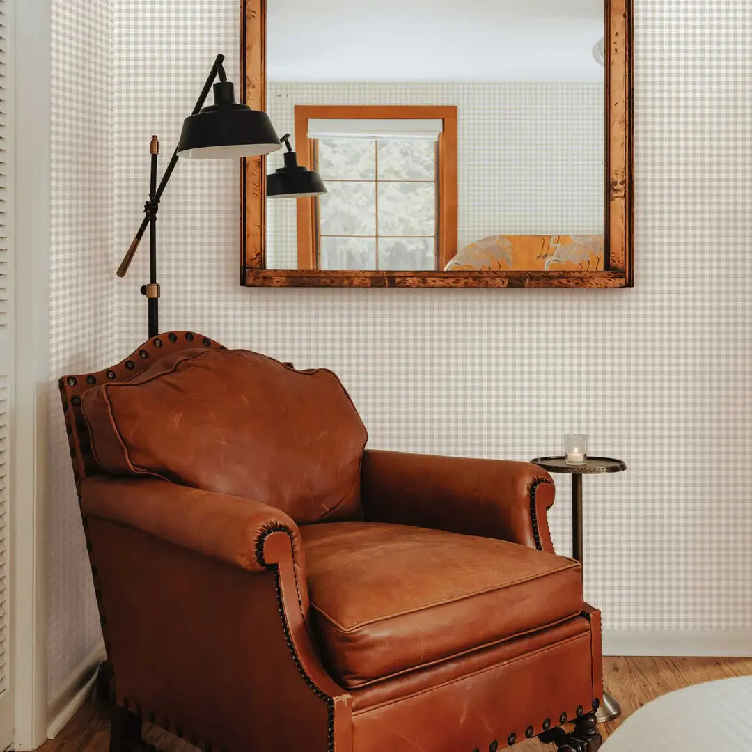 Gingham Check Peel & Stick Wallpaper