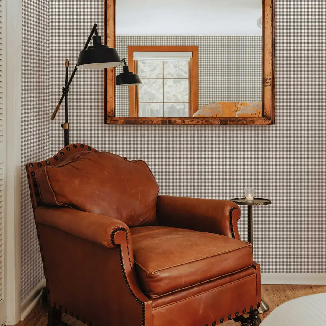 Gingham Check Peel & Stick Wallpaper