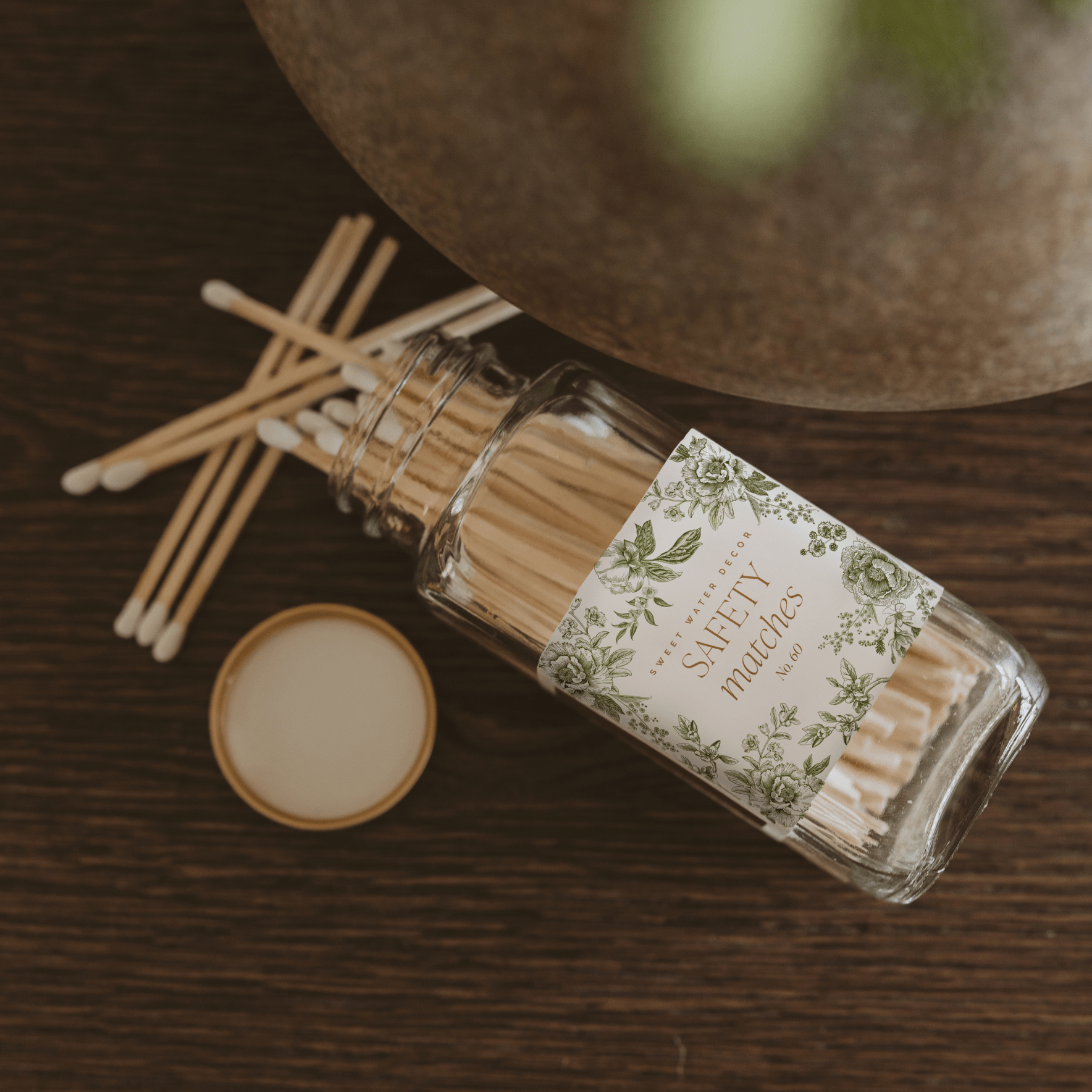 Green Delft White Tip Safety Matches