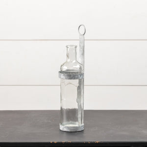 Galvanized Metal Wall Mount Bottle Vase