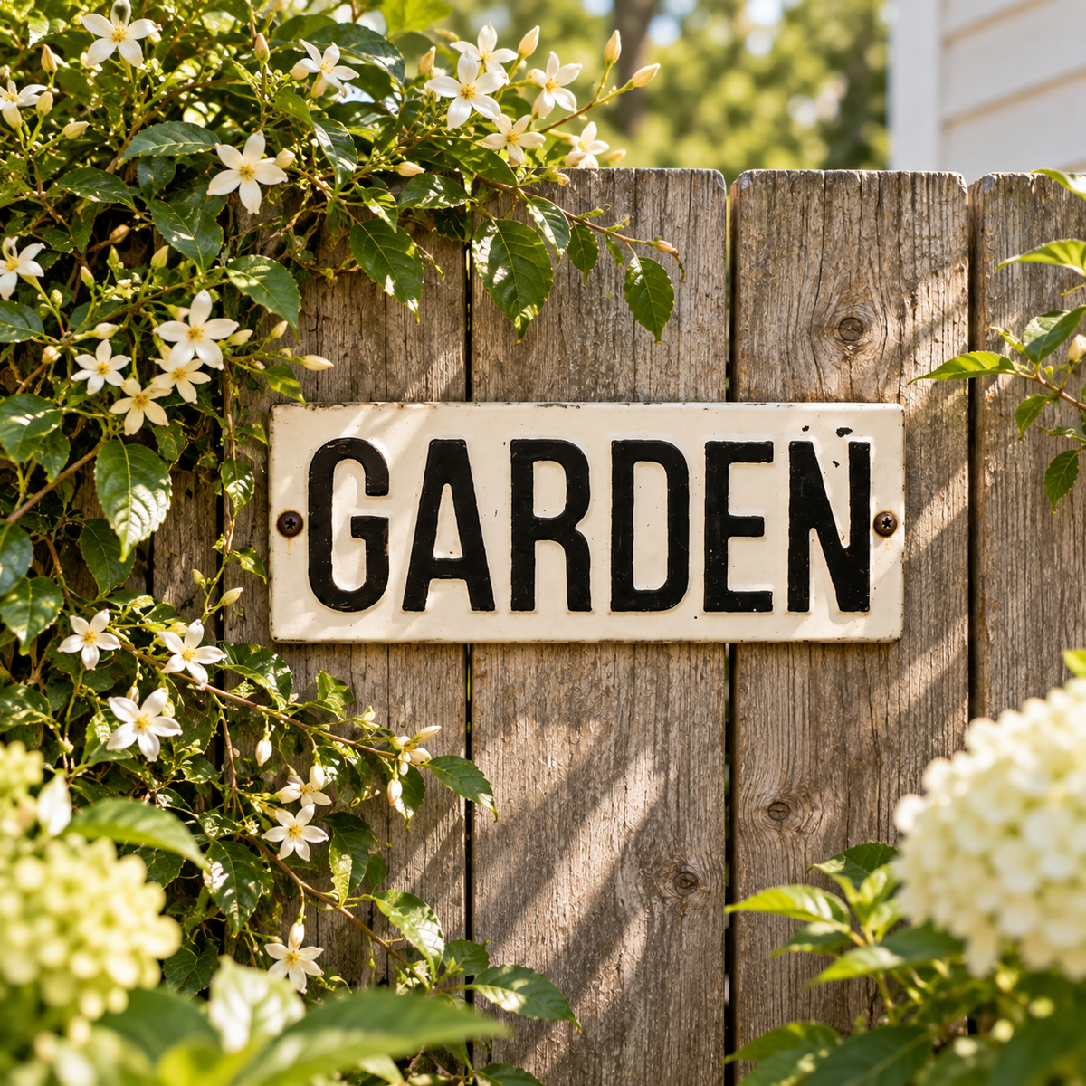 Garden Cast Iron Sign