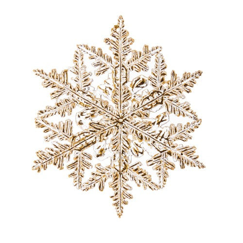 Gold Jeweled Snowflake Ornament