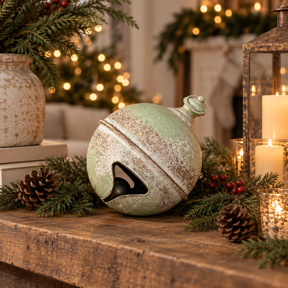 Green & Gold Sleigh Bell