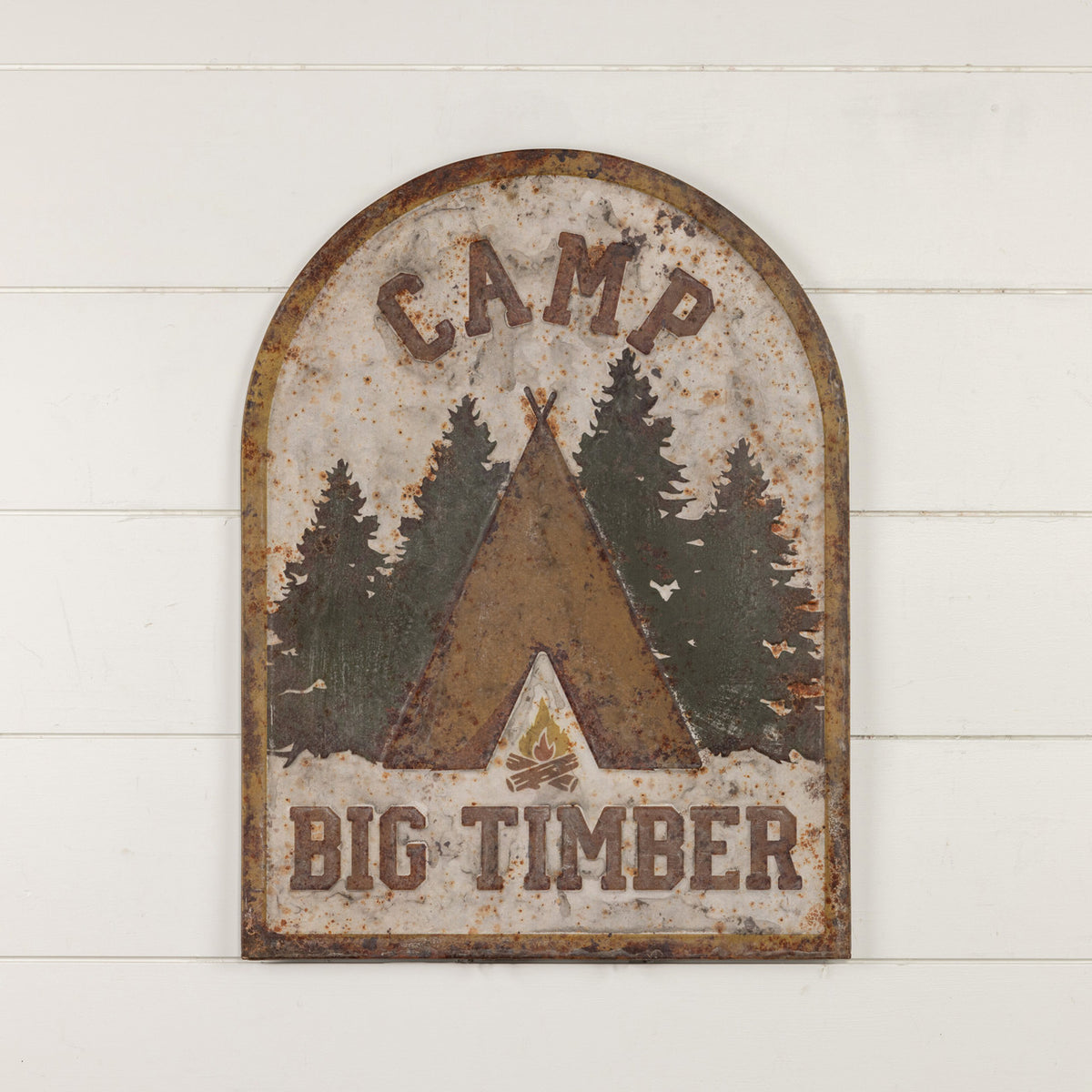 Camp Big Timber Metal Sign